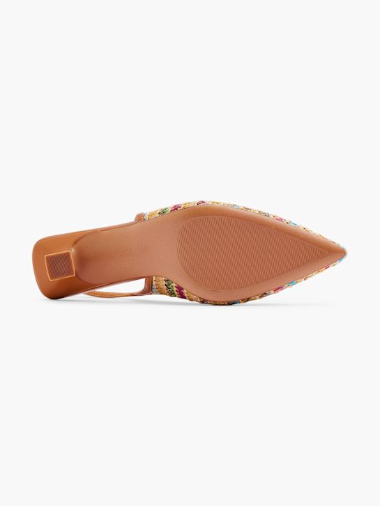 passerella slingback tacco marrone deichmann