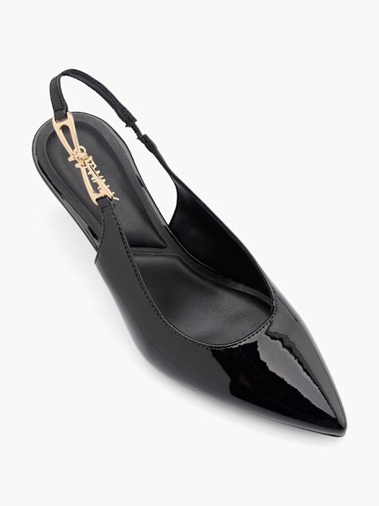 passerella slingback tacco nero deichmann