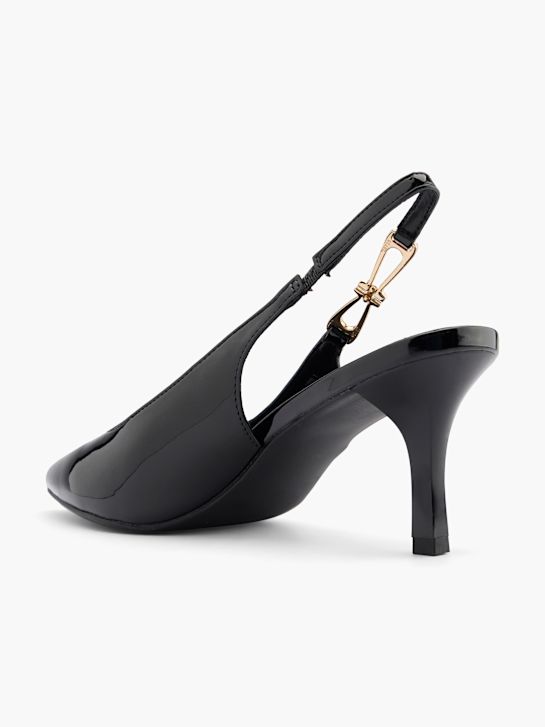 passerella slingback tacco nero deichmann
