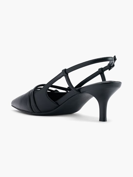 passerella slingback tacco nero deichmann