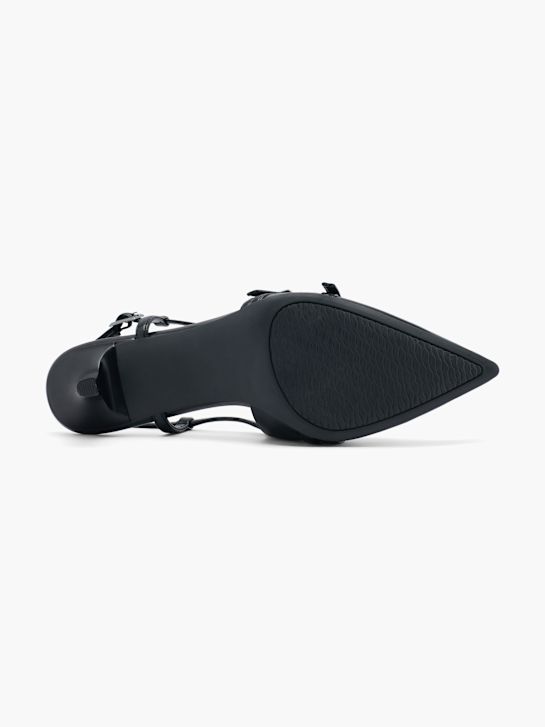 passerella slingback tacco nero deichmann