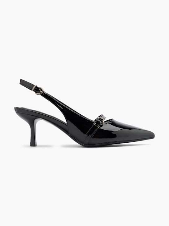 passerella slingback tacco nero deichmann