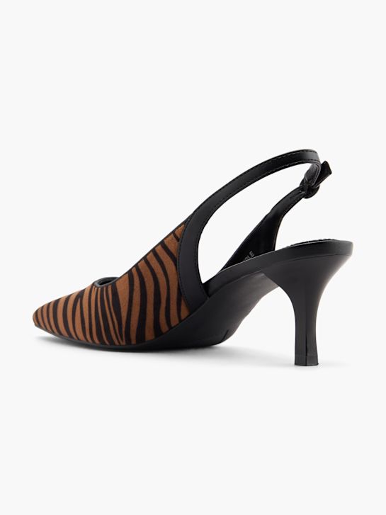 passerella slingback tacco marrone deichmann