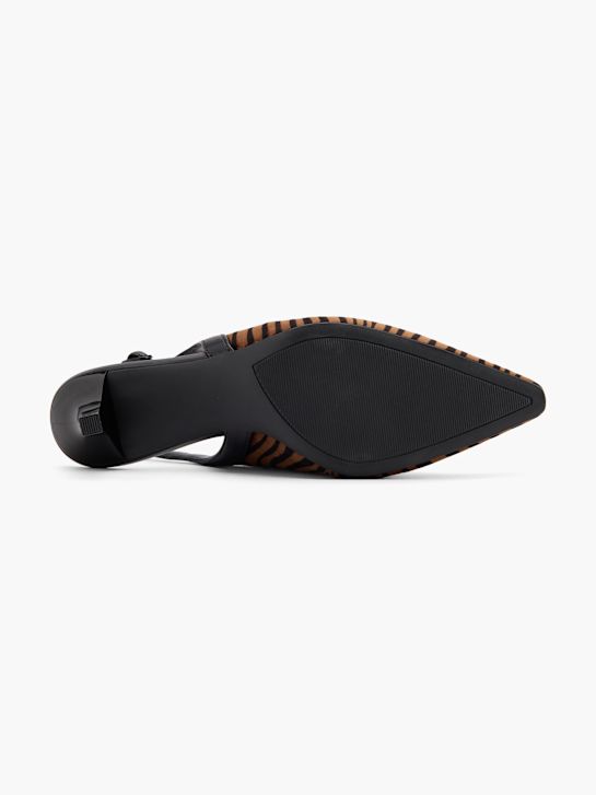 passerella slingback tacco marrone deichmann