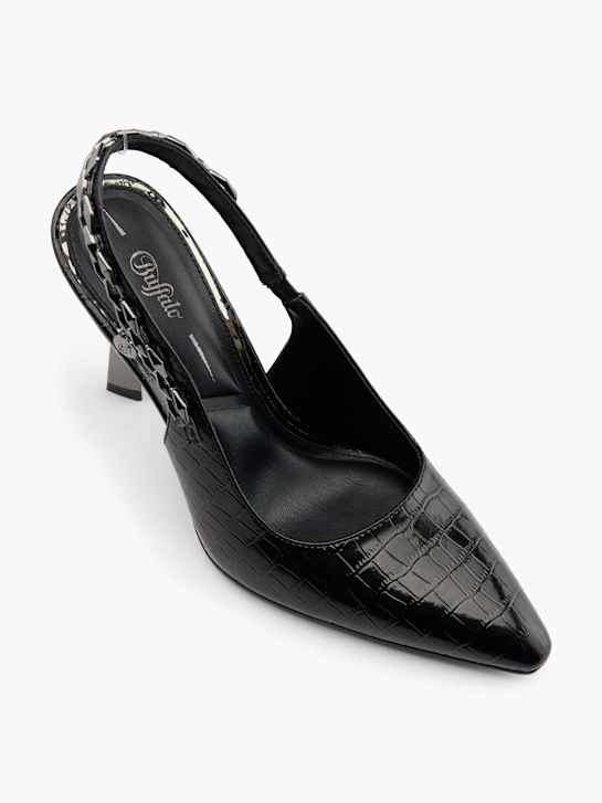 buffalo slingback tacco nero deichmann