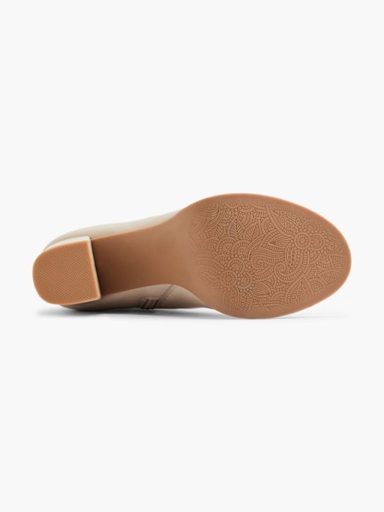 passerella di peep toe tacco taupe deichmann