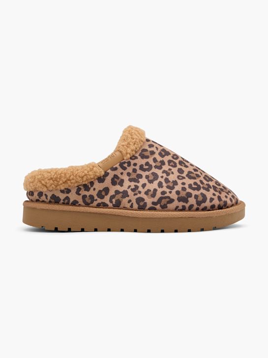 esprit felpa pantofola cognac deichmann