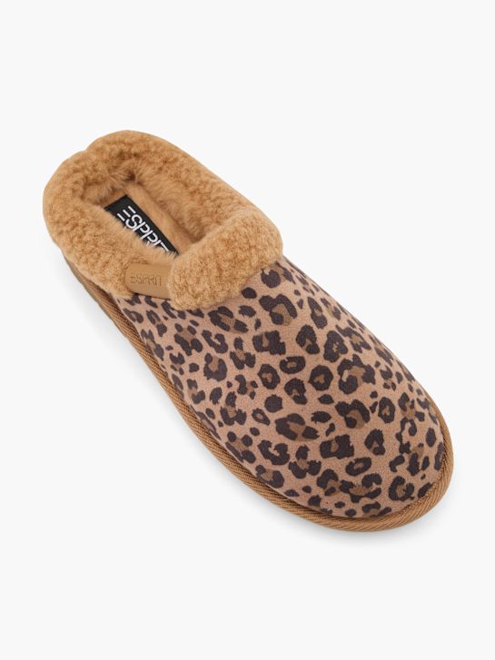 esprit felpa pantofola cognac deichmann
