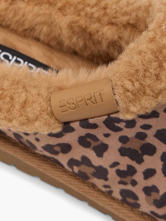 esprit felpa pantofola cognac deichmann