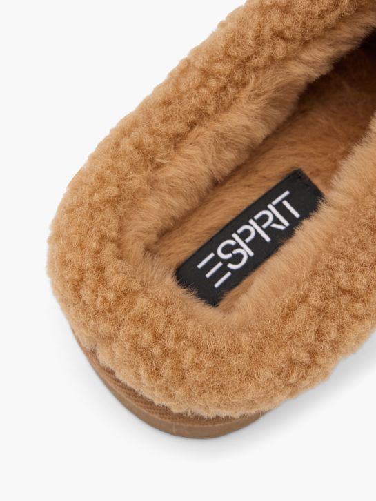esprit felpa pantofola cognac deichmann