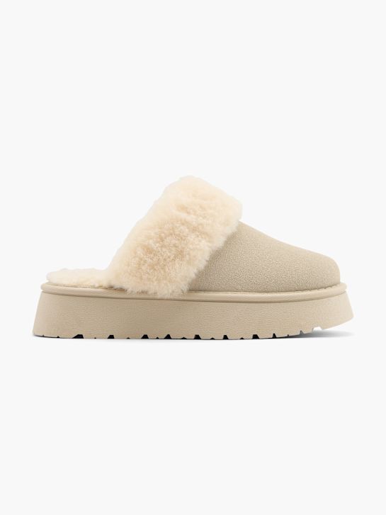graceland plush slipper crema deichmann