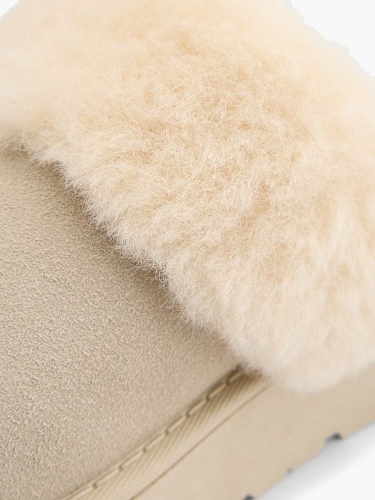 graceland plush slipper crema deichmann