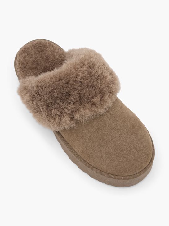 graceland plush slipper marrone deichmann