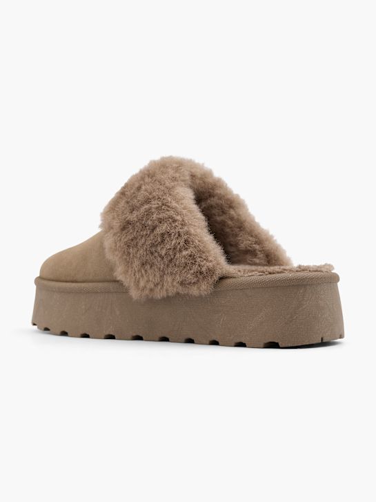 graceland plush slipper marrone deichmann
