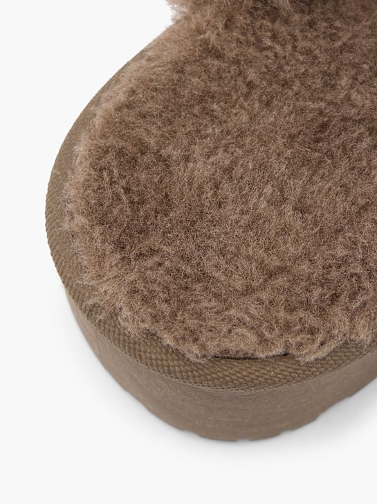 graceland plush slipper marrone deichmann