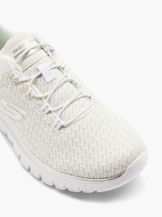 skechers grazioso 2.0 slip-on trainer bianco deichmann