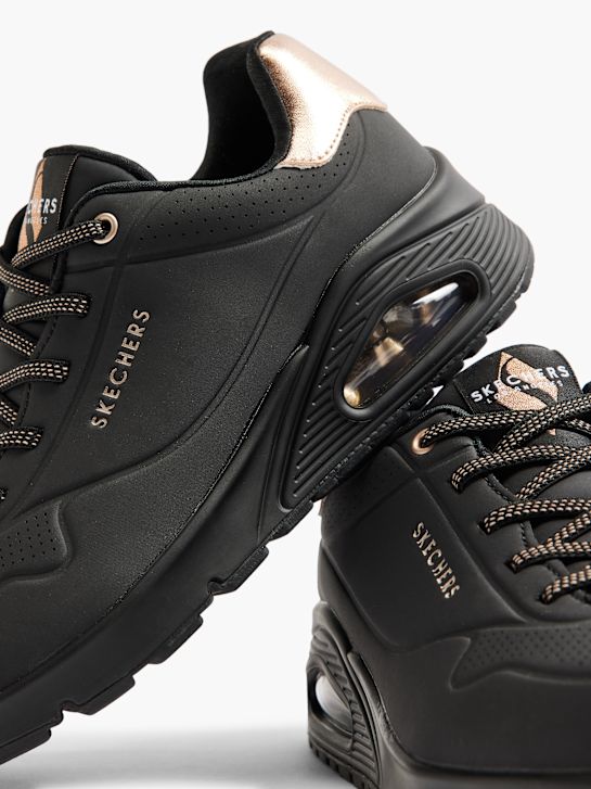 skechers uno - riflessi di distanza slip-on trainer nero deichmann