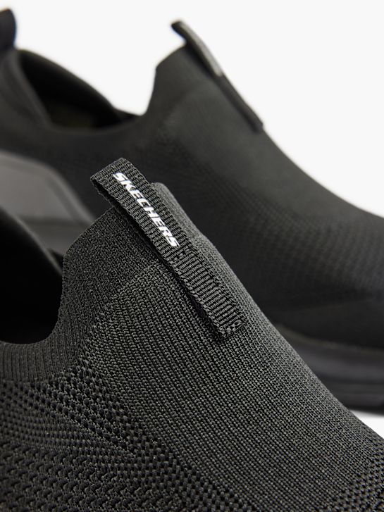 skechers arco comfort slip-on trainer nero deichmann
