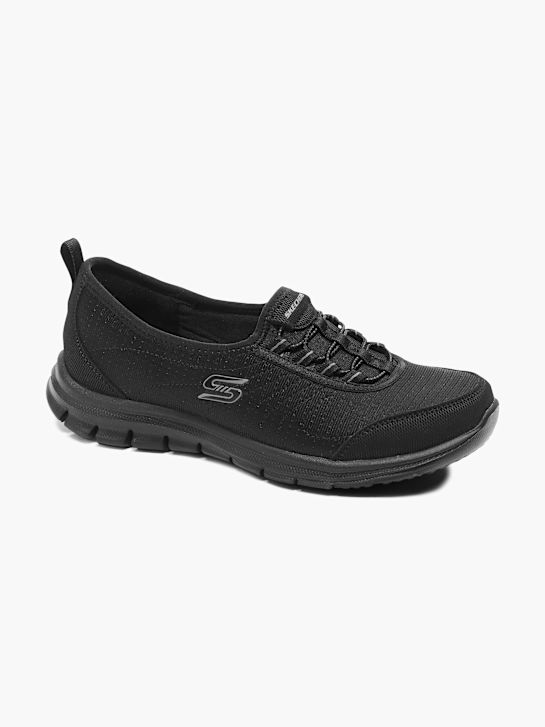 skechers animato slip-on trainer nero deichmann