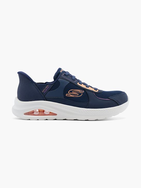 skechers centourist aria swift fit slip-on trainer blu deichmann