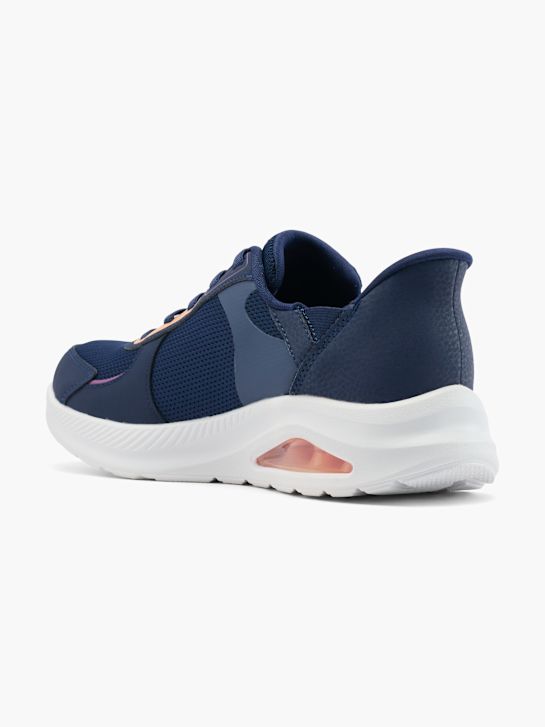 skechers centourist aria swift fit slip-on trainer blu deichmann
