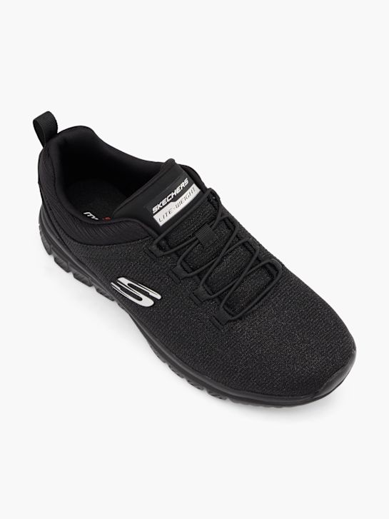 skechers grazioso 4.0 slip-on trainer nero deichmann