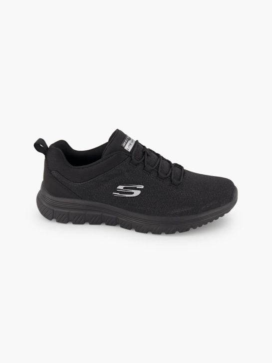 skechers grazioso 4.0 slip-on trainer nero deichmann