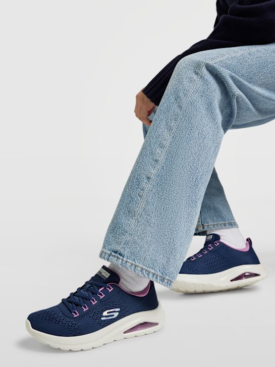 skechers contourist air trainer blu deichmann
