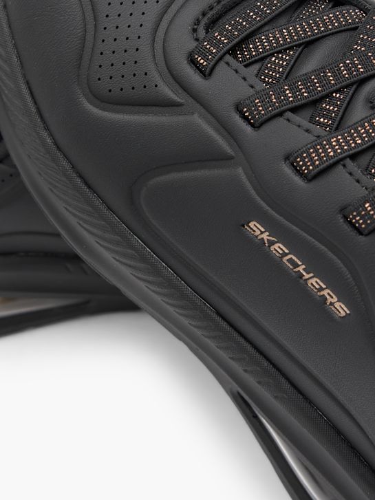 skechers con-aria slip-on trainer nero deichmann