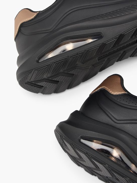 skechers con-aria slip-on trainer nero deichmann