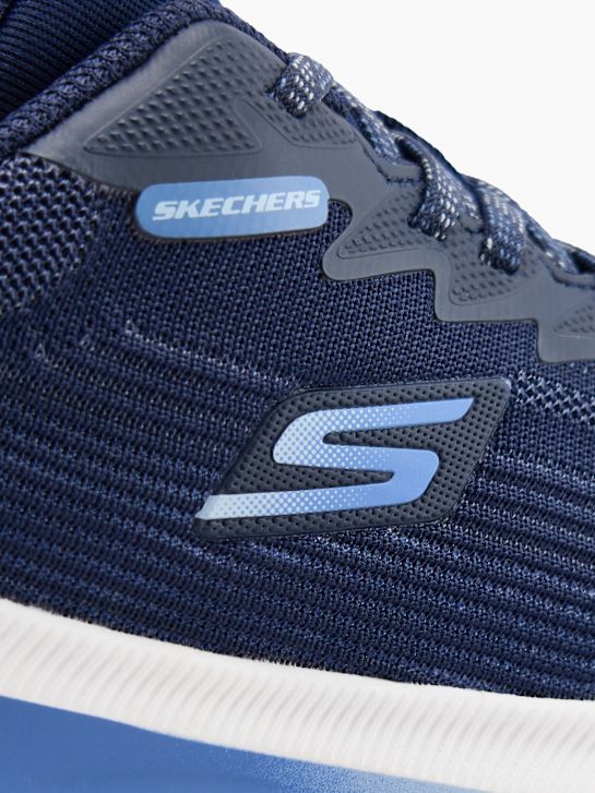 skechers trasparire slip-on trainer blu deichmann