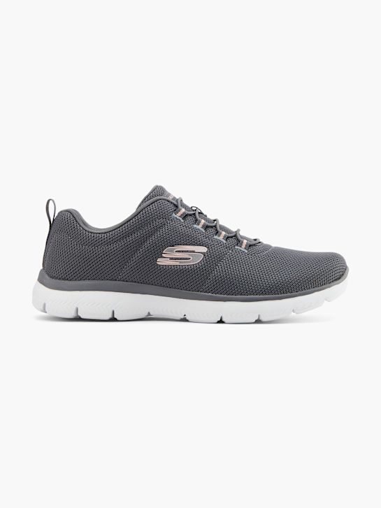 skechers puro genio - ottimista mix slip-on trainer grigio deichmann