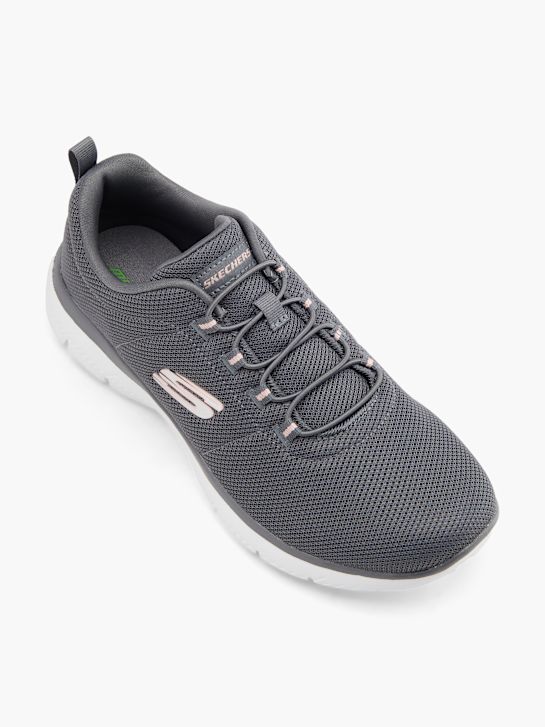 skechers puro genio - ottimista mix slip-on trainer grigio deichmann