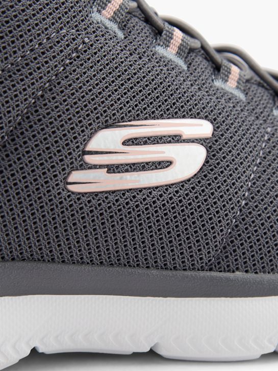 skechers puro genio - ottimista mix slip-on trainer grigio deichmann
