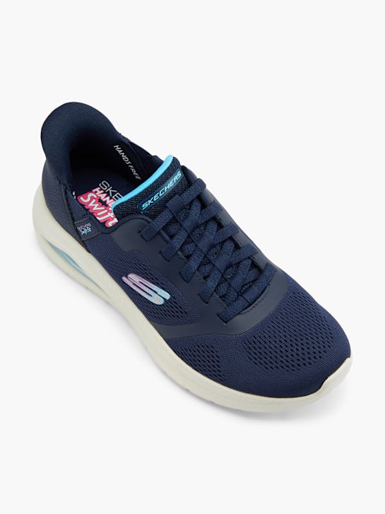 skechers con aria amp swift fit trainer blu deichmann