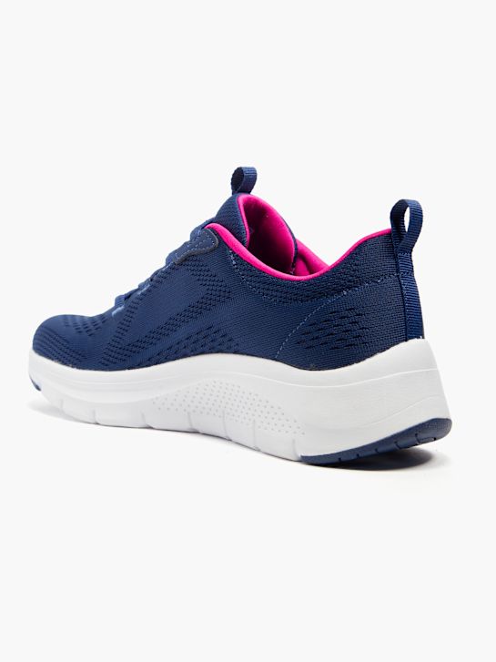 skechers arco comfort slip-on trainer blu deichmann
