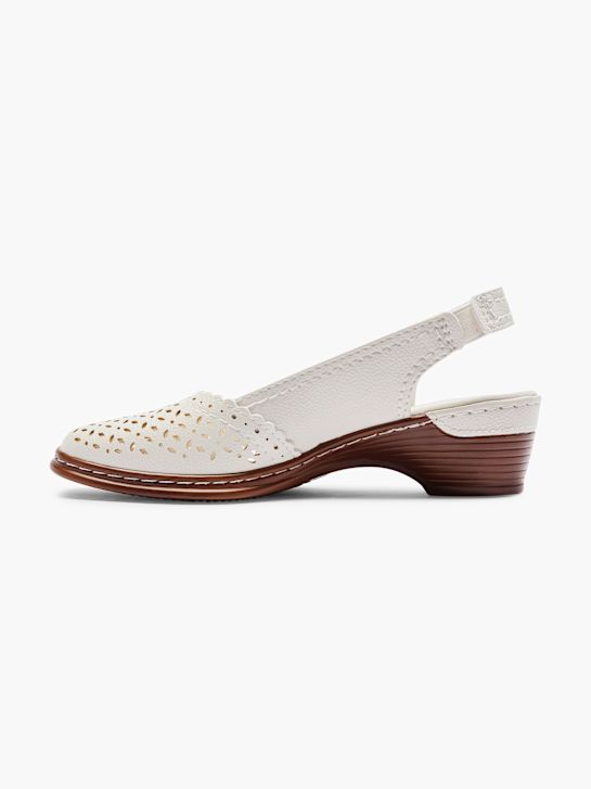 easy street slingback tacco bianco deichmann