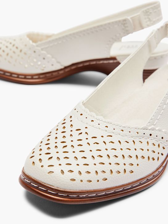 easy street slingback tacco bianco deichmann