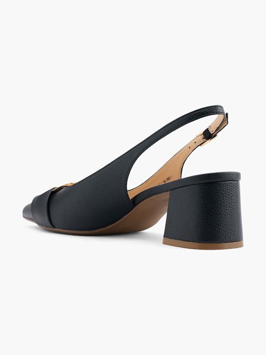 passerella slingback tacco nero deichmann