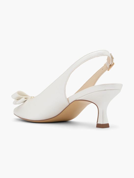 passerella slingback tacco bianco deichmann