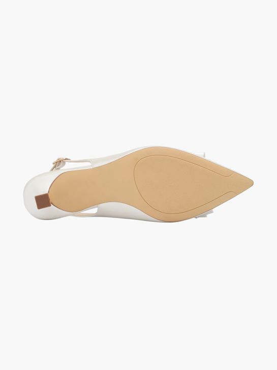 passerella slingback tacco bianco deichmann