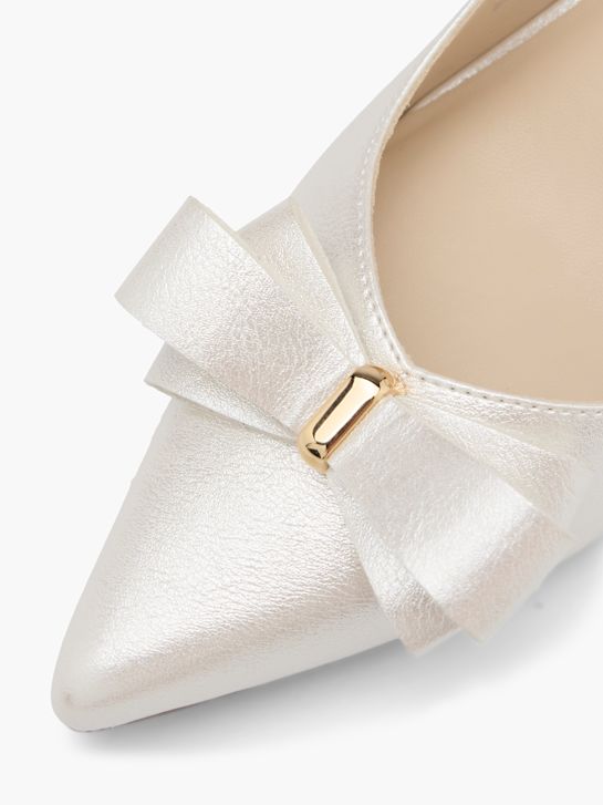 passerella slingback tacco bianco deichmann