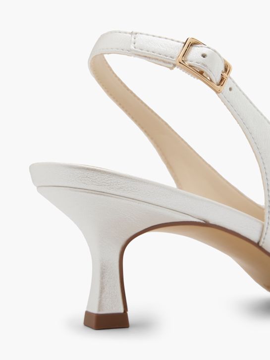 passerella slingback tacco bianco deichmann