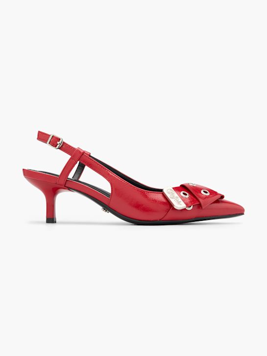 buffalo slingback tacco rosso deichmann