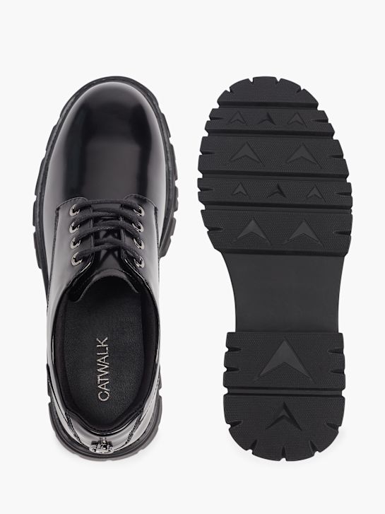 passerella formale scarpe nero deichmann