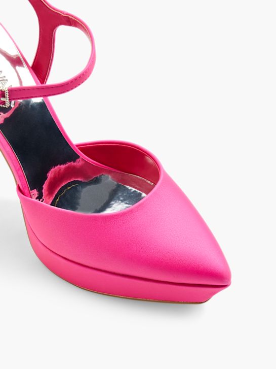 passerella a corto di tacco fucsia deichmann