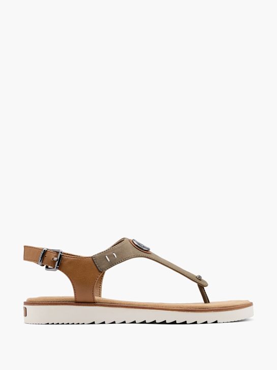 panchina toe sandalo infradito marrone deichmann