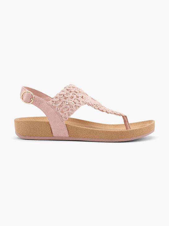 graceland toe sandalo infradito rosa deichmann
