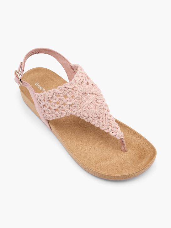 graceland toe sandalo infradito rosa deichmann