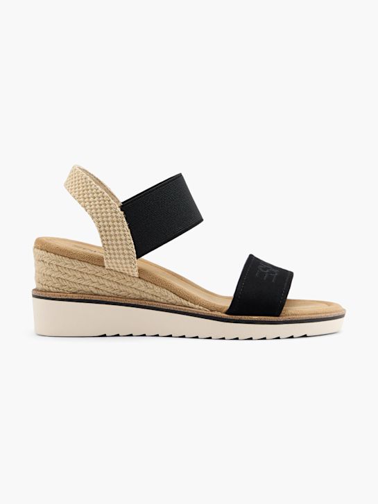 esprit con tacco sandalo nero deichmann